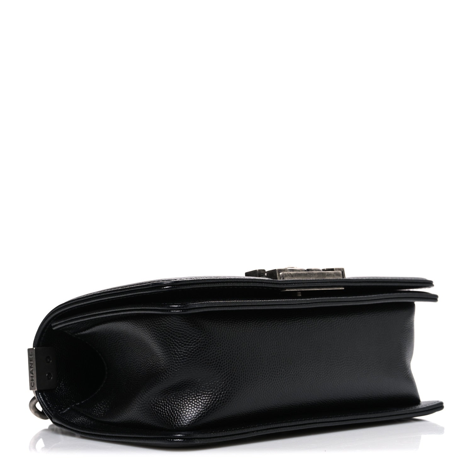Caviar Quilted Small Boy Flap Black