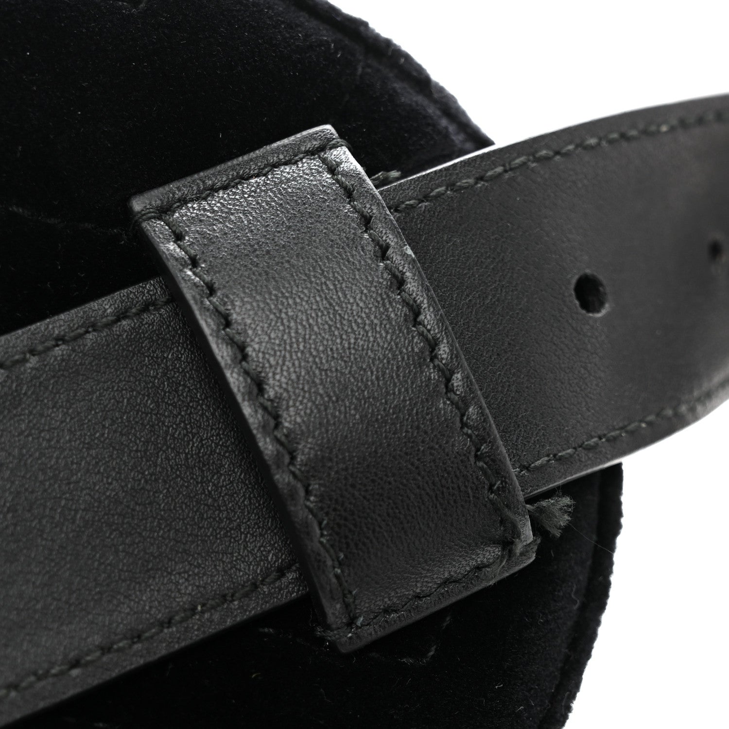 Velvet Matelasse GG Marmont Belt Bag 75 30 Black