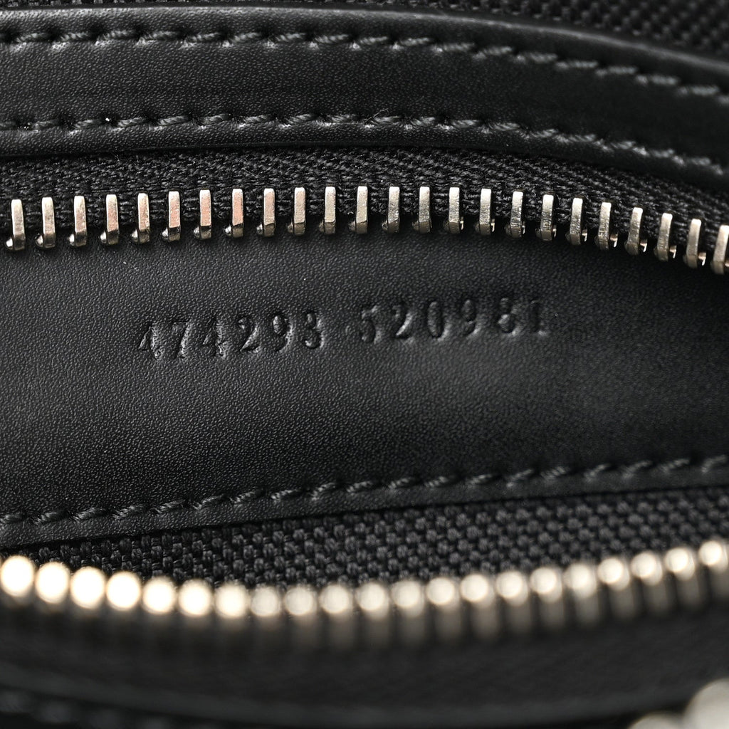 Soft GG Supreme Monogram Web Belt Bag Black Grey
