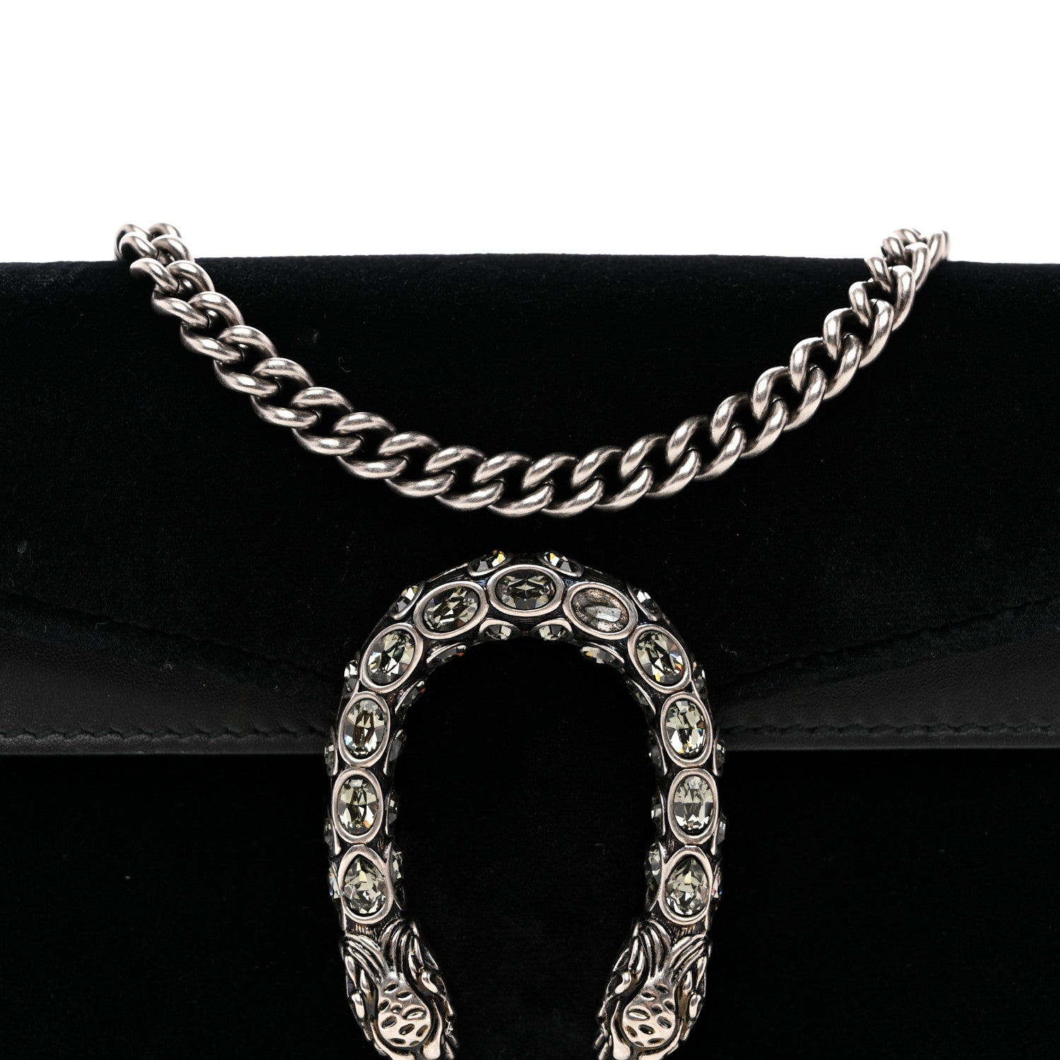 Suede Super Mini Dionysus Shoulder Bag Black