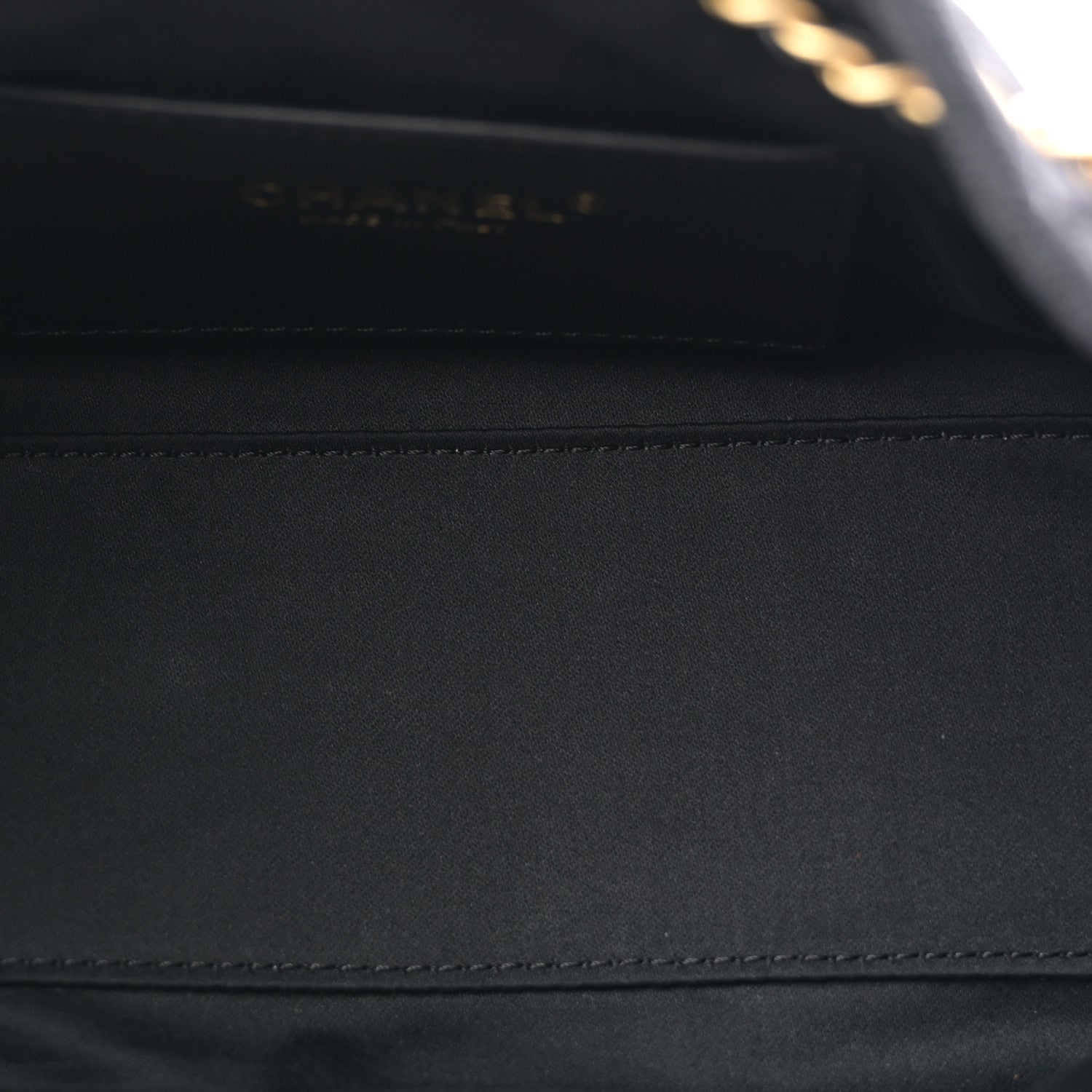 Washed Denim Quilted Mini Chanel 25 Handbag Black