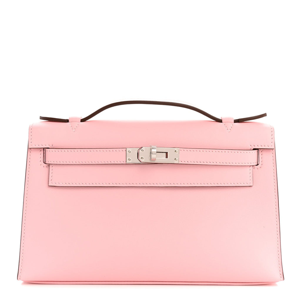 Swift Kelly Pochette Clutch Rose Sakura