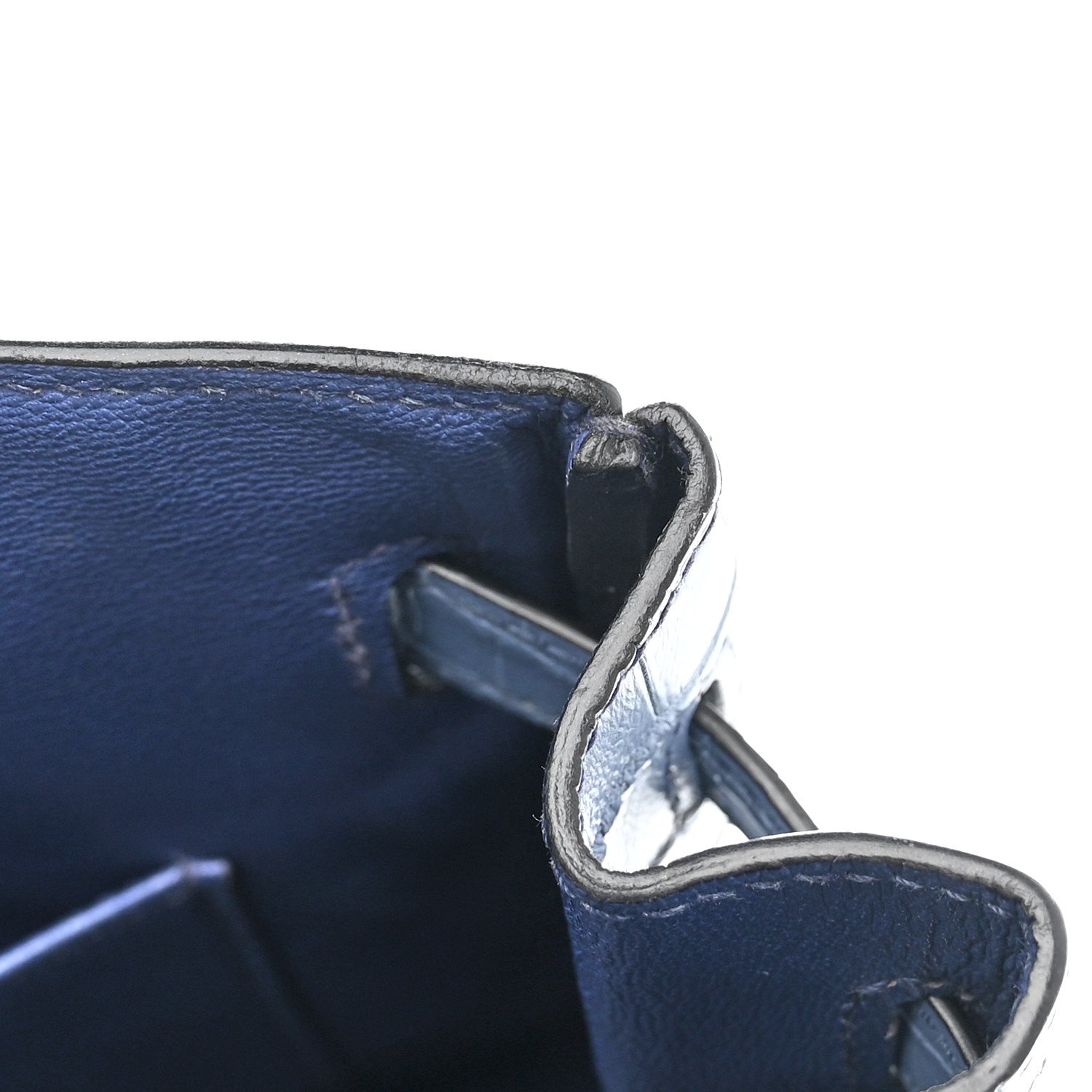 Matte Porosus Crocodile Birkin 30 Bleu Brighton