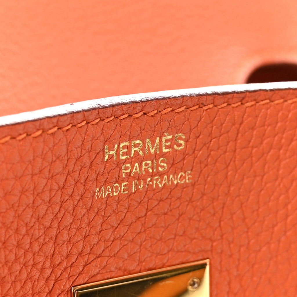 Togo Birkin 35 Orange