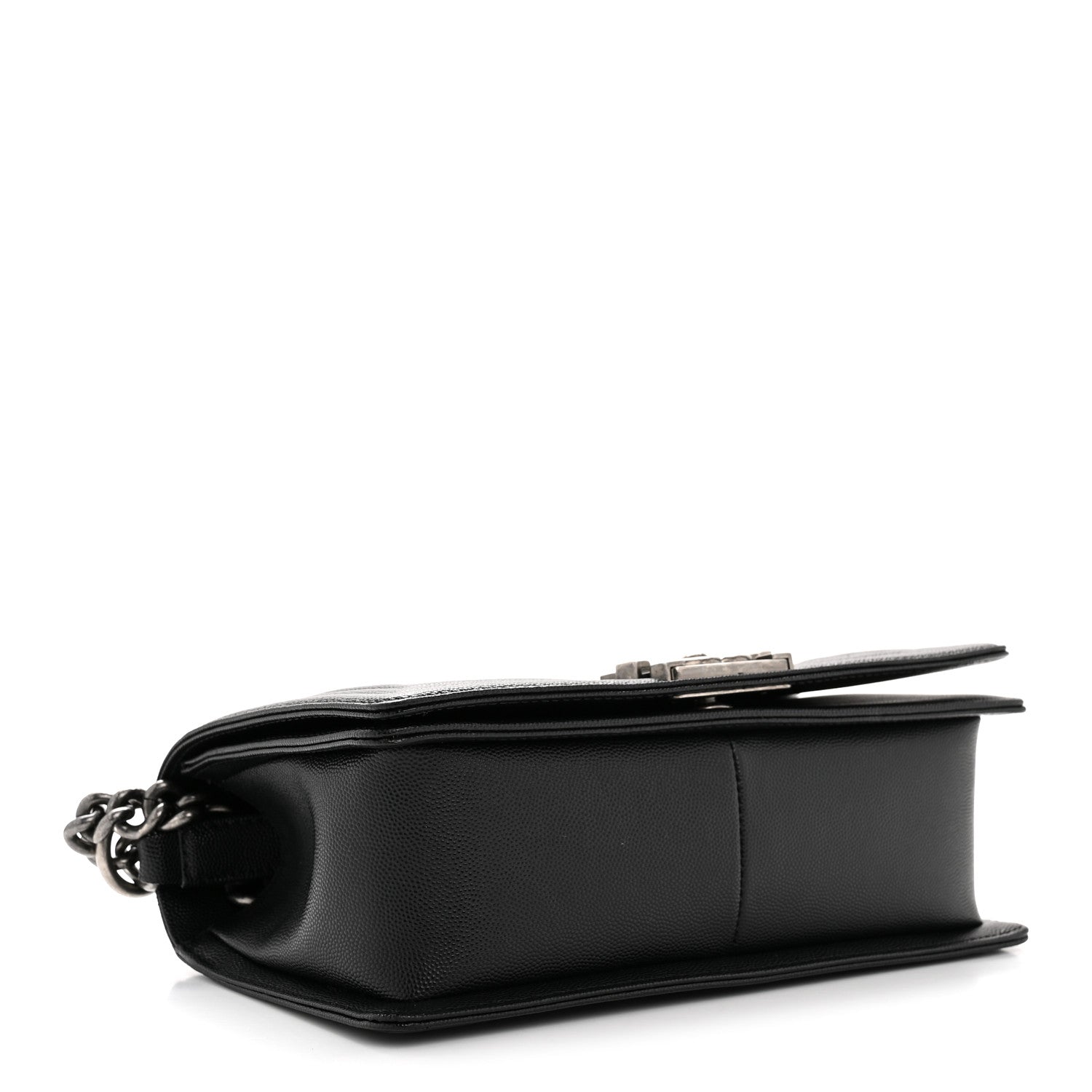 Caviar Quilted Medium Boy Flap Black