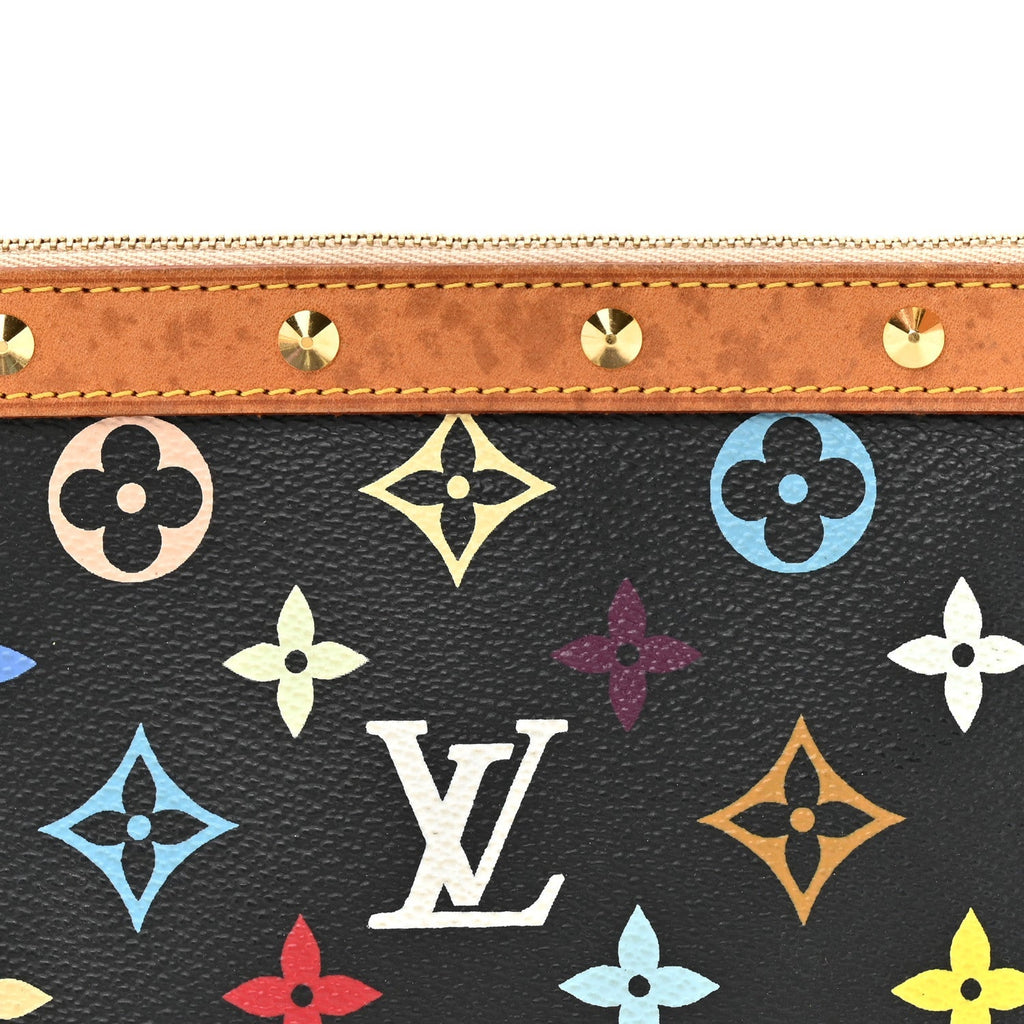 Monogram Multicolor Pochette Accessories Black