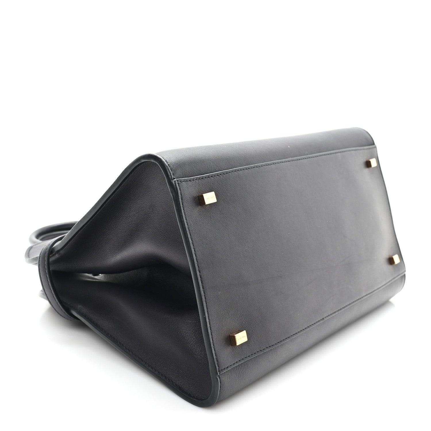 Polished Saddle Calfskin Soft Margaux 12 Black