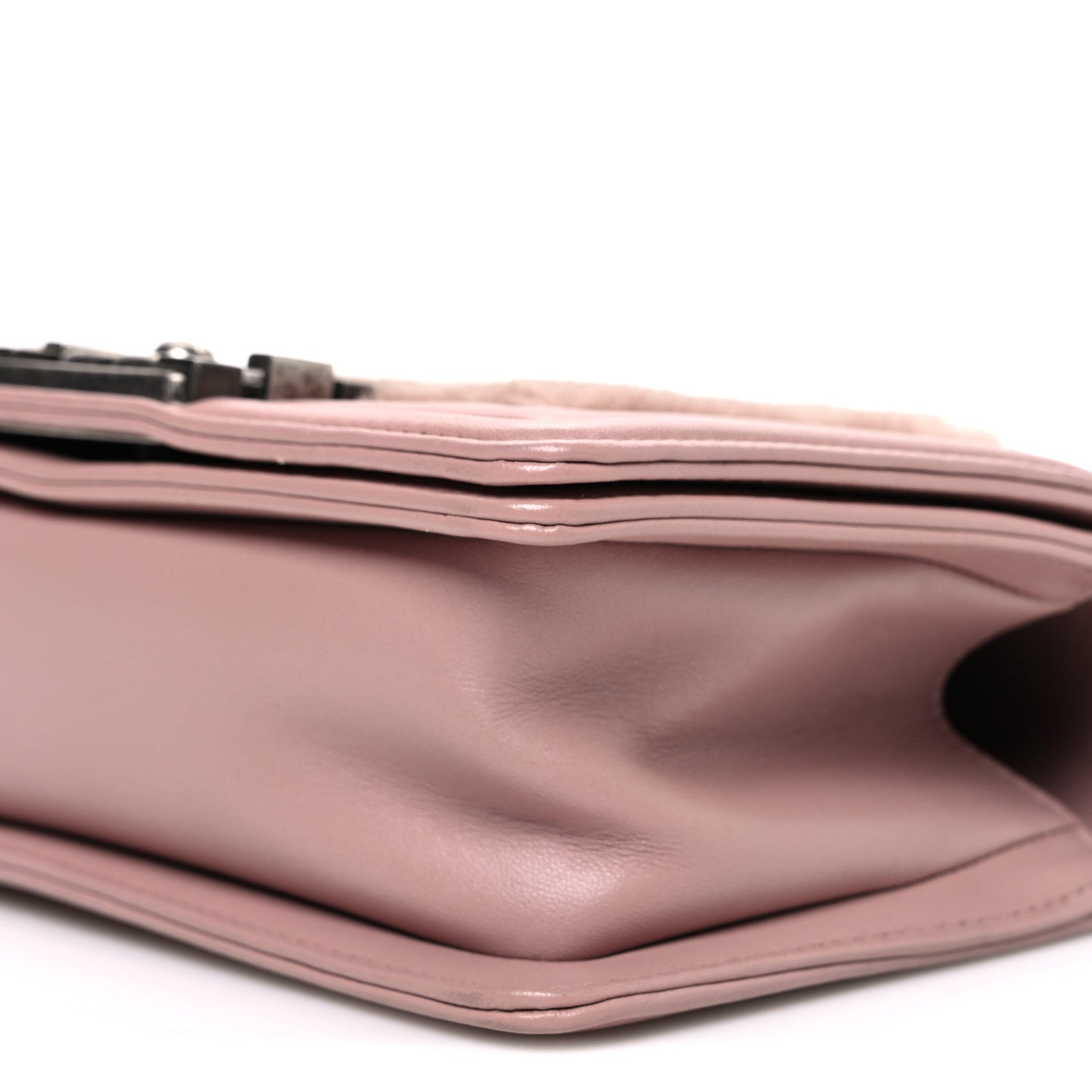 Fur Calfskin Small Boy Flap Pink