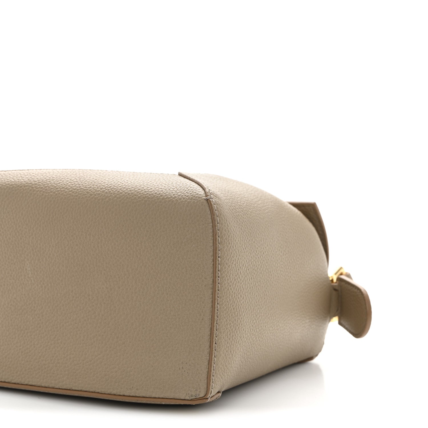 Grained Calfskin Small Puzzle Edge Bag Sand