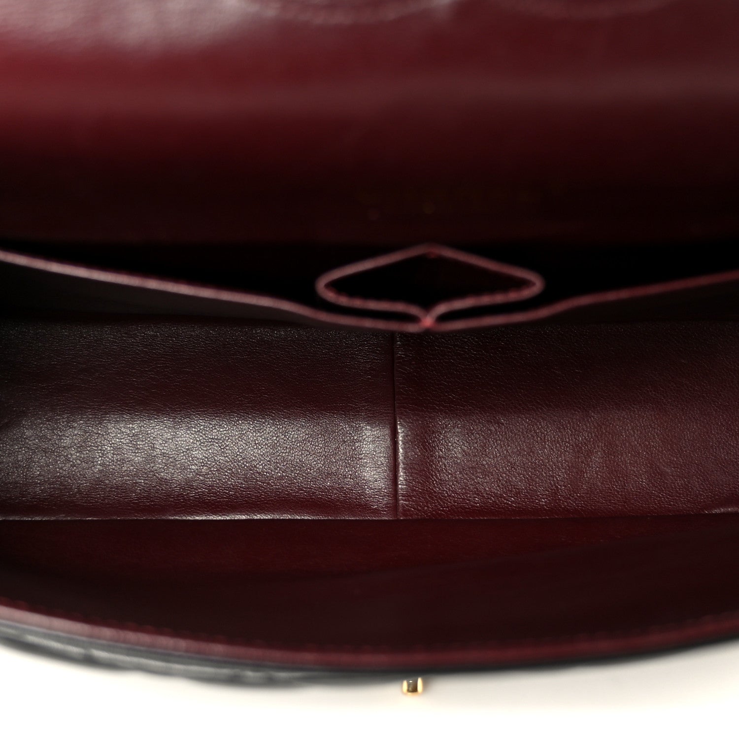 Lambskin Quilted Maxi Double Flap Black