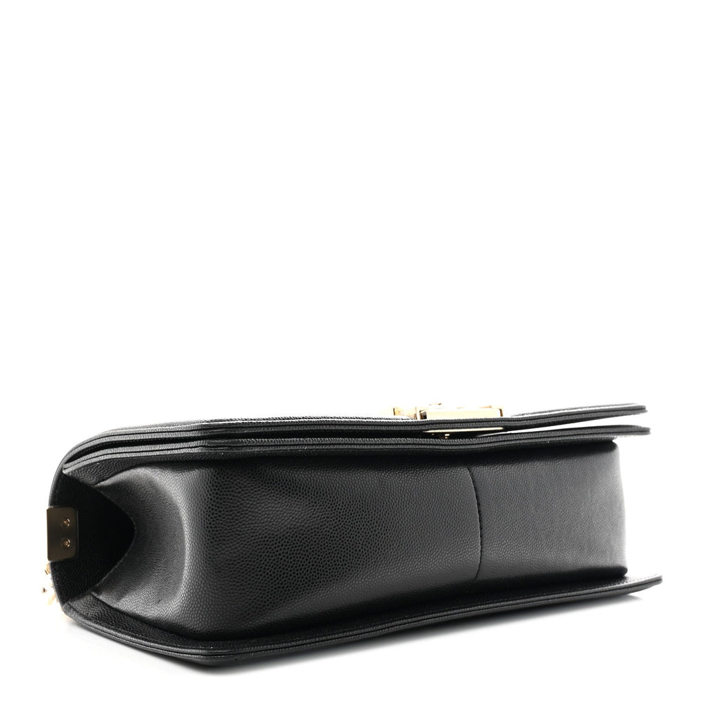 Caviar Quilted Medium Boy Flap Black