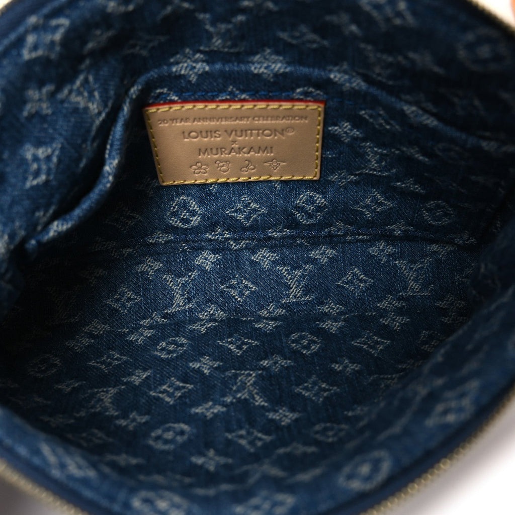 LV X TM Monogram Denim Cerises Pochette Accessories Blue