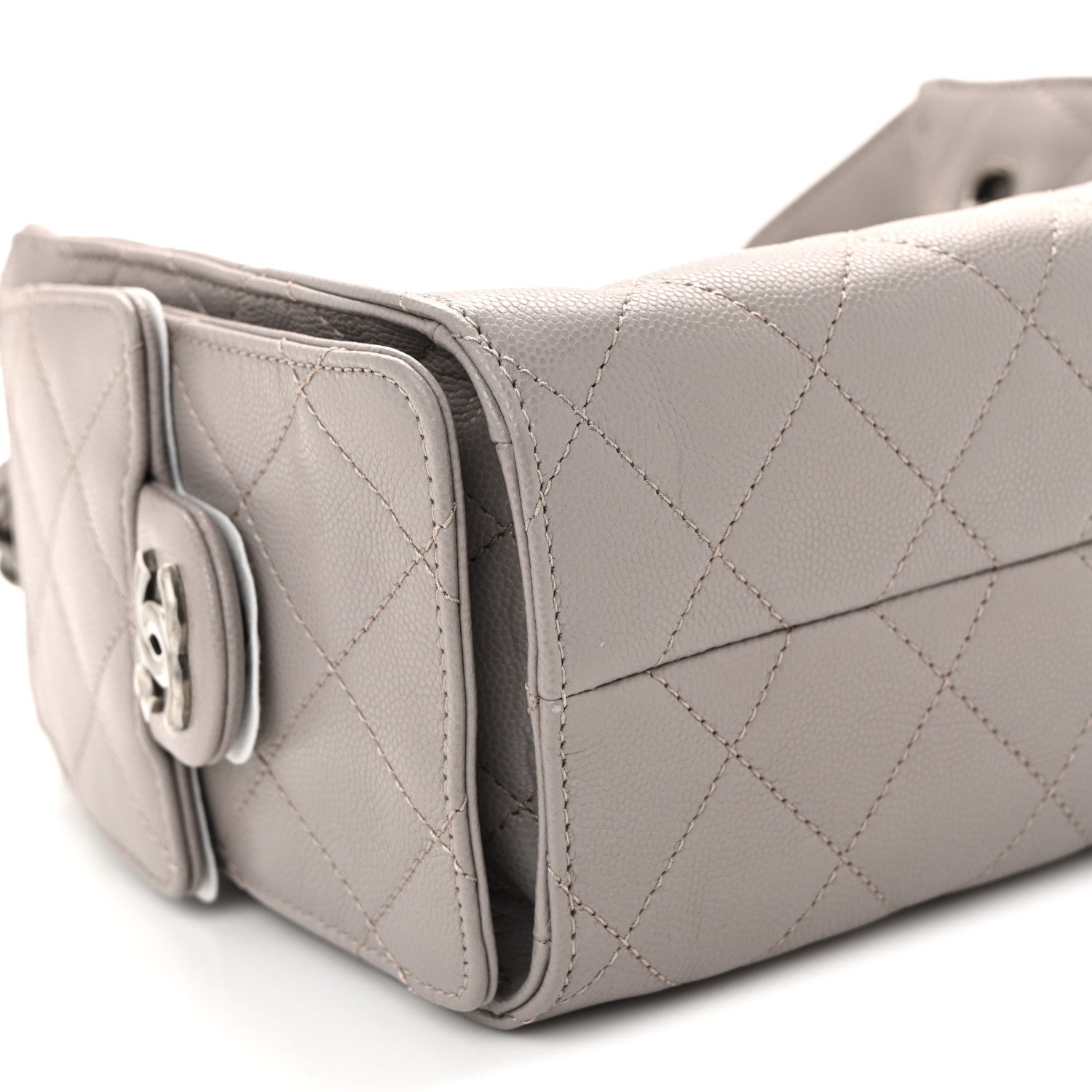 Caviar Quilted Mini Chanel 25 Handbag Dark Grey