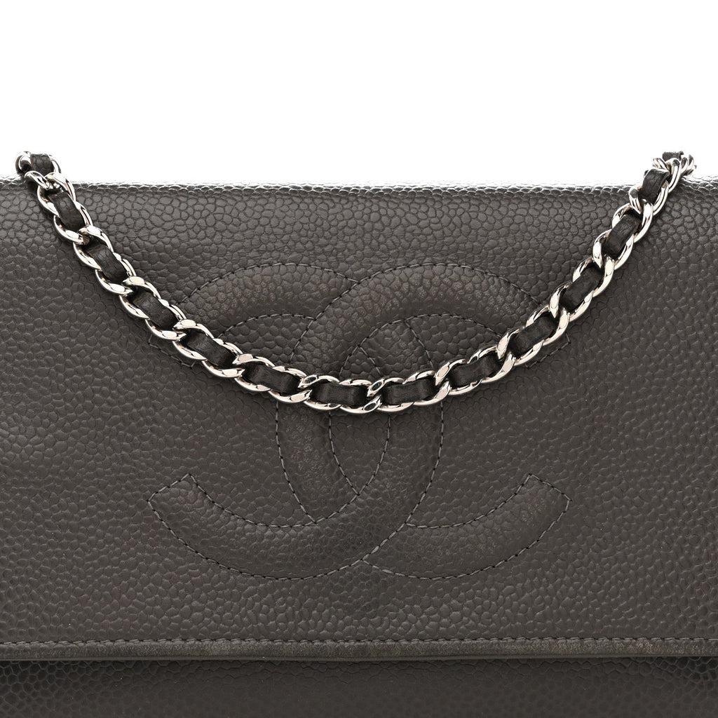 Caviar Timeless CC Wallet on Chain WOC Grey