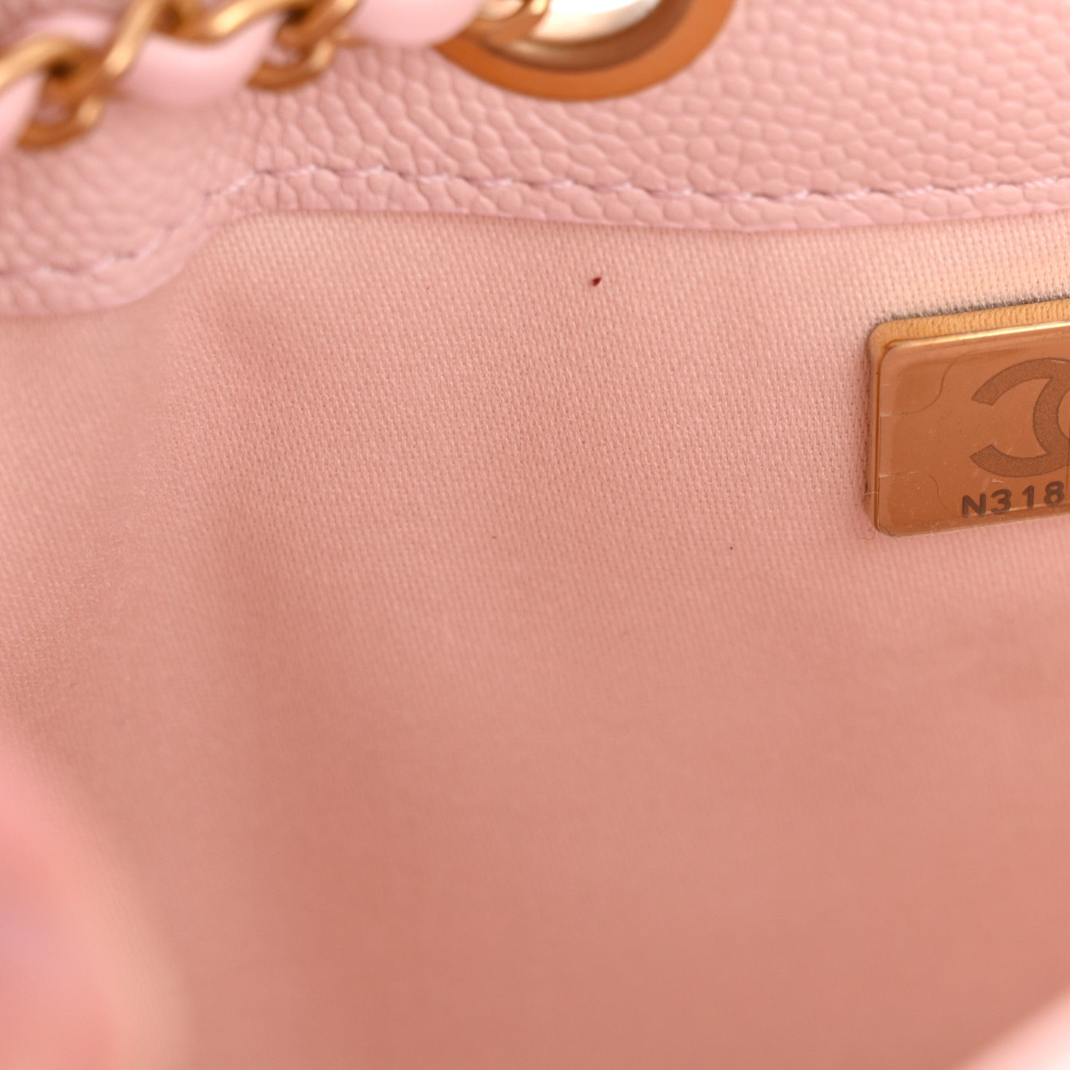 Caviar Quilted Mini Chanel 25 Handbag Light Pink