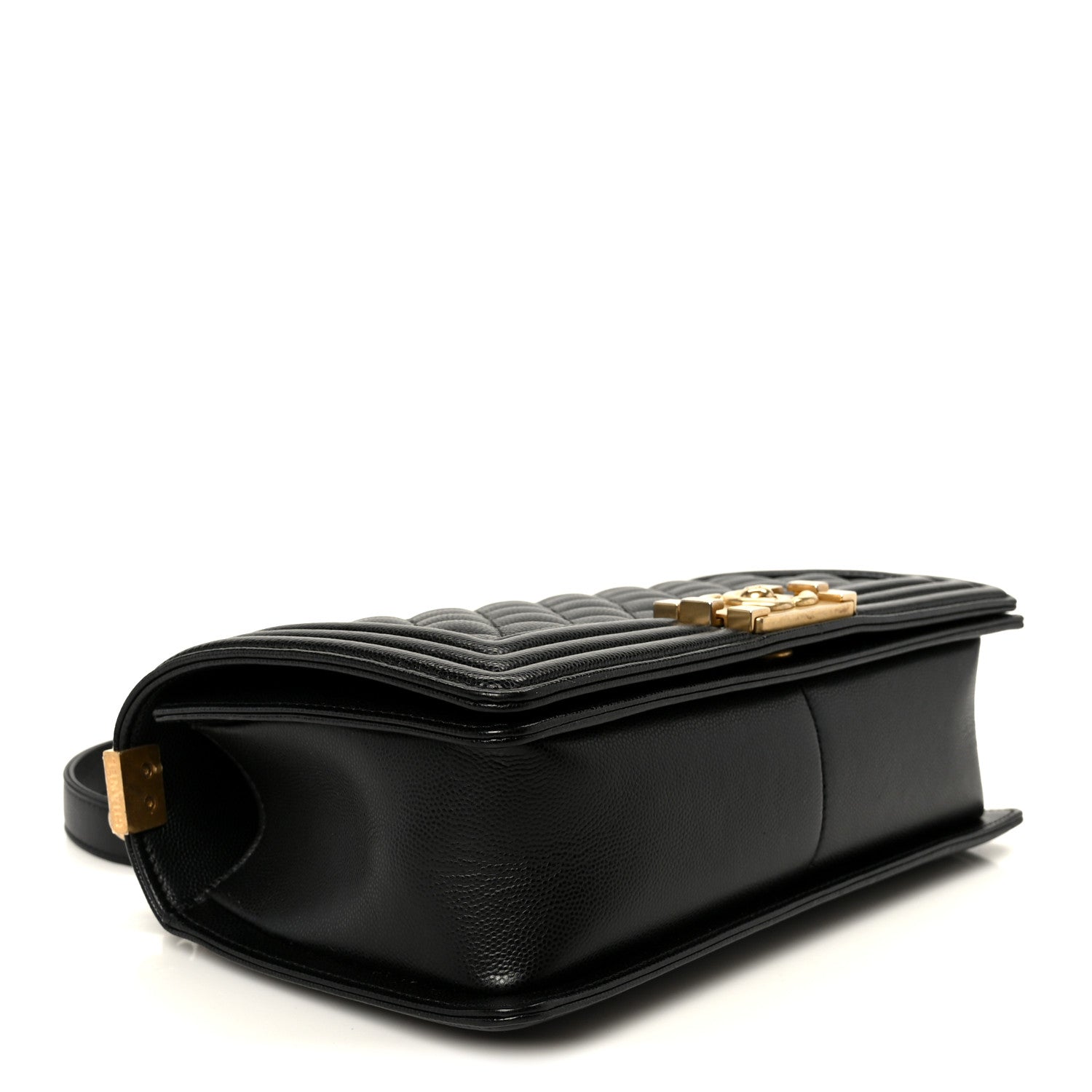Caviar Quilted Medium Boy Flap Black