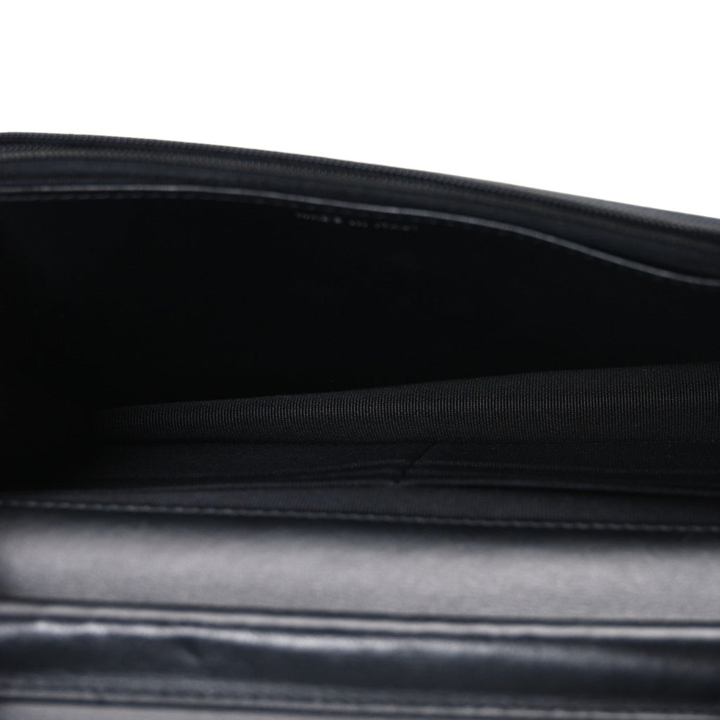 Caviar Quilted Boy Wallet On Chain WOC Black