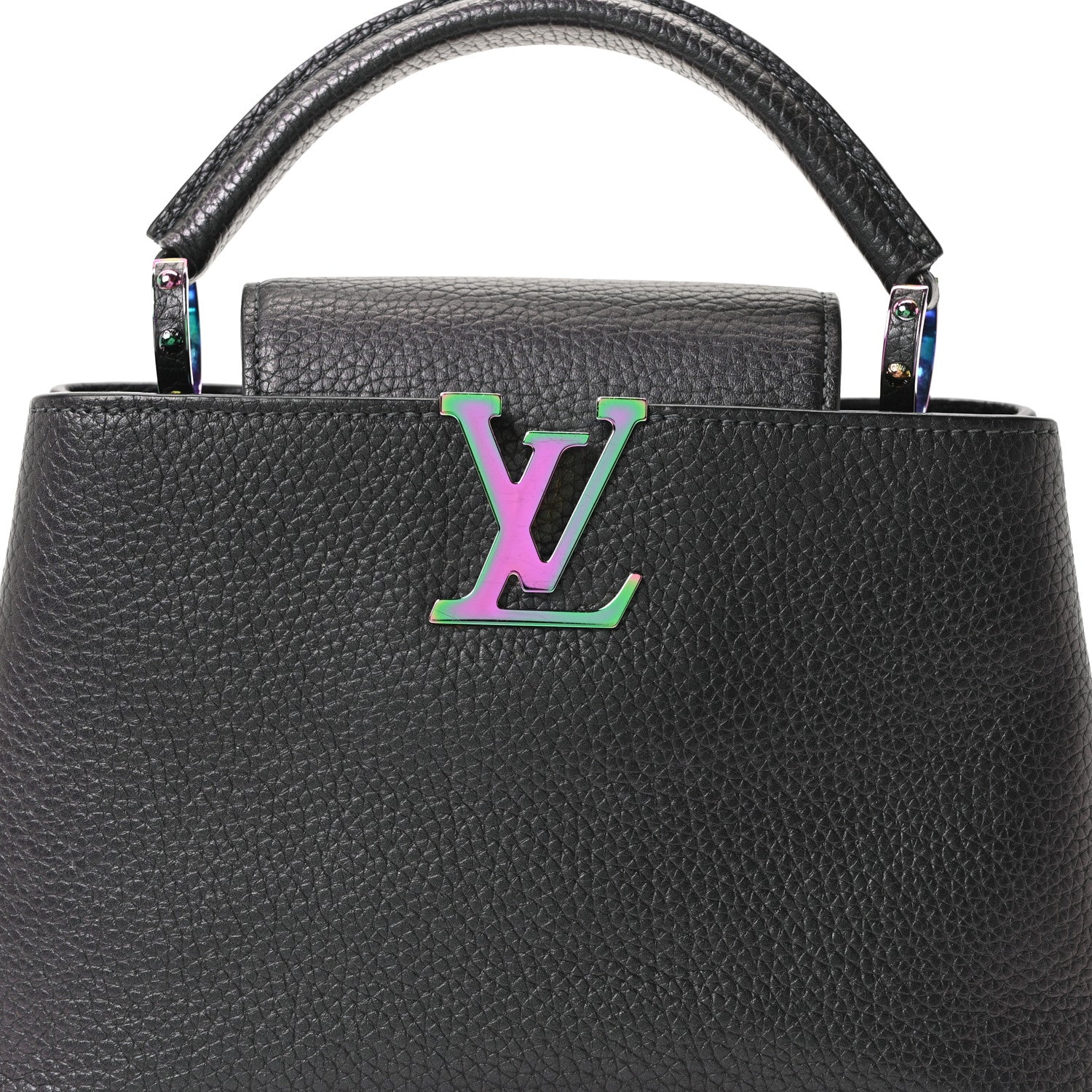 Taurillon Capucines BB Scarabeo Iridescent Black