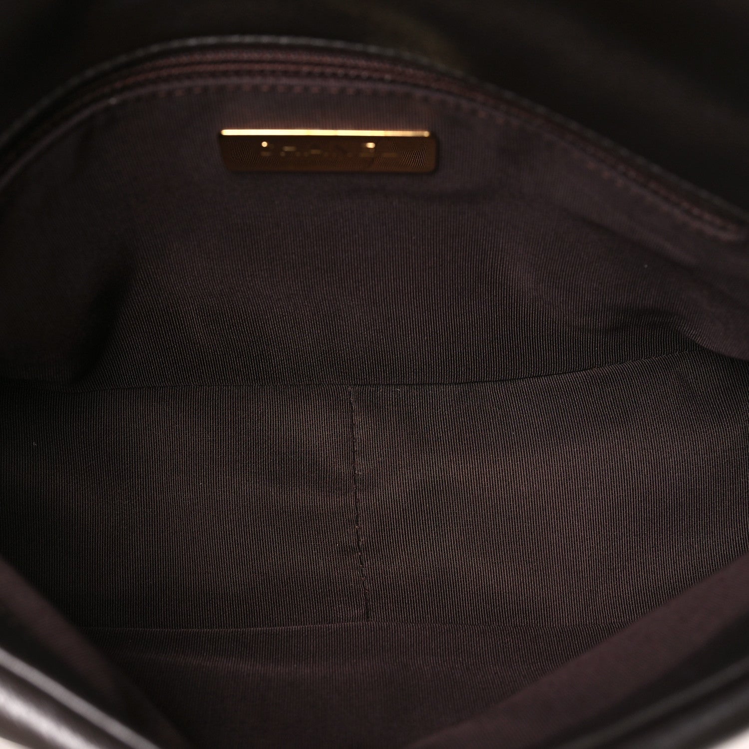 Lambskin Quilted Medium Chanel 19 Flap Dark Brown