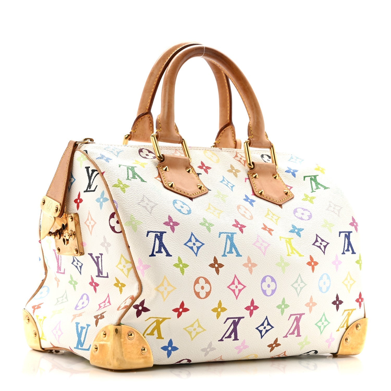 Monogram Multicolor Speedy 30 White