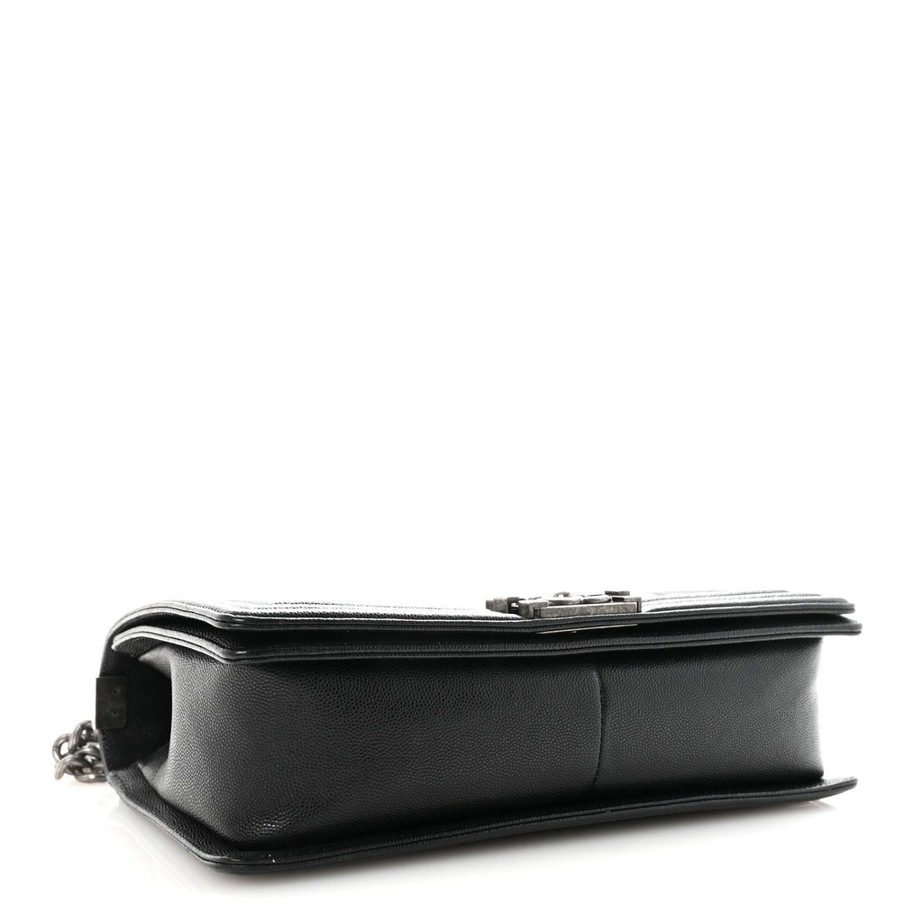 Caviar Quilted New Medium Boy Flap Black