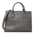 Metallic Empreinte Monogram Giant Onthego PM Gun Metal