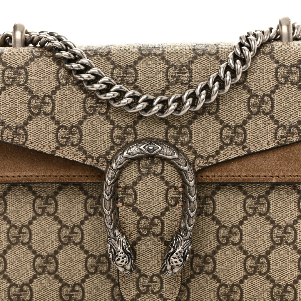 GG Supreme Monogram Mini Dionysus Shoulder Bag Taupe