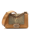 Galuchat Stingray Mini Boy Flap Gold