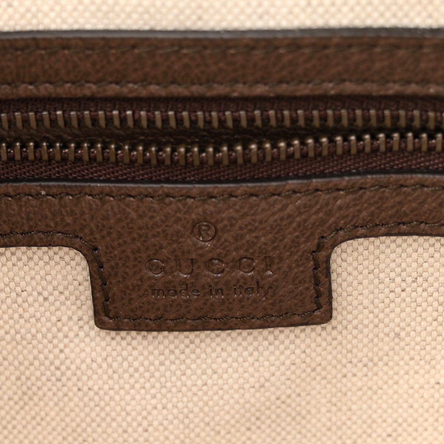 GG Supreme Monogram Textured Dollar Calfskin Web Ophidia Wristlet Shoulder Bag Beige Ebony New Acero