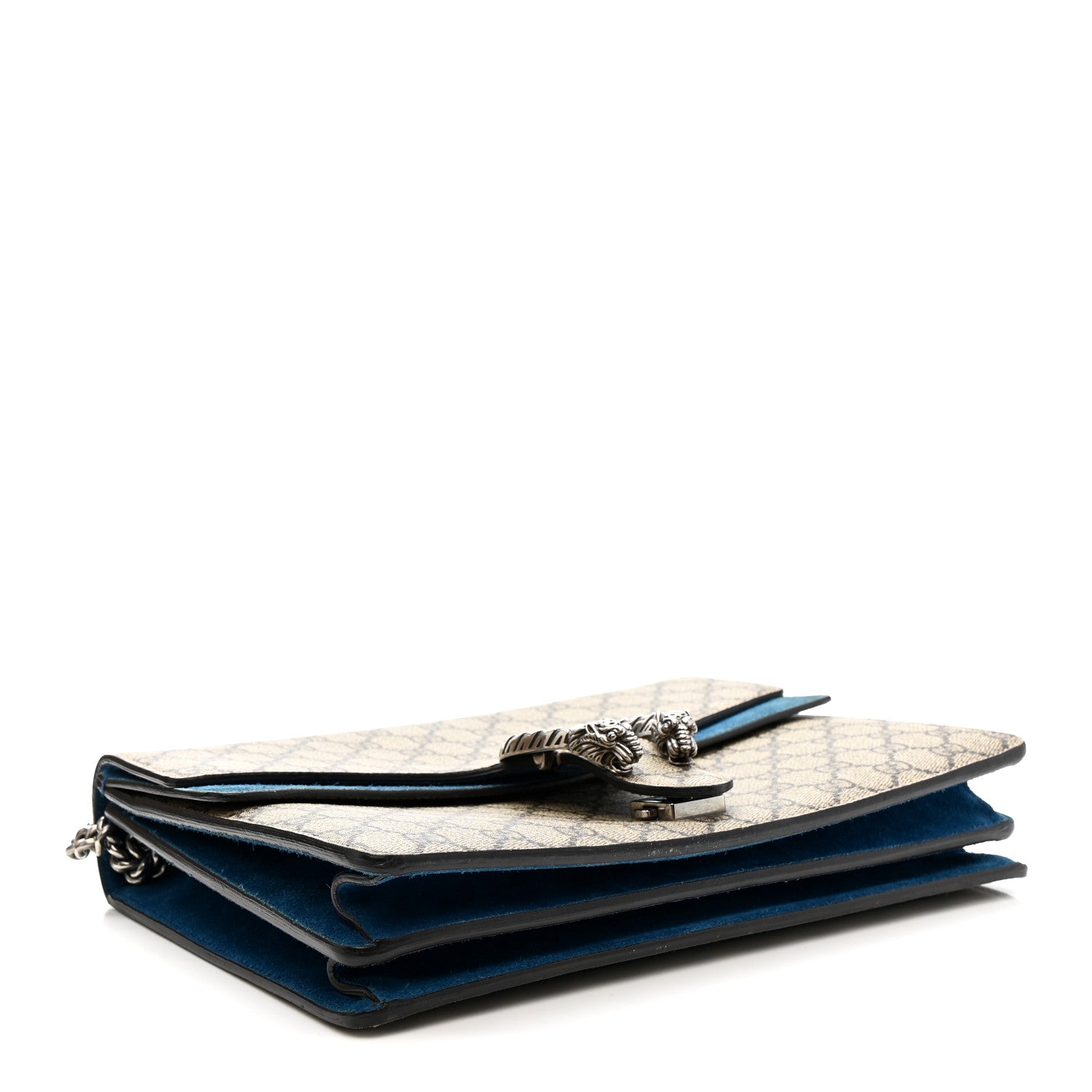 GG Supreme Monogram Medium Dionysus Shoulder Bag Blue