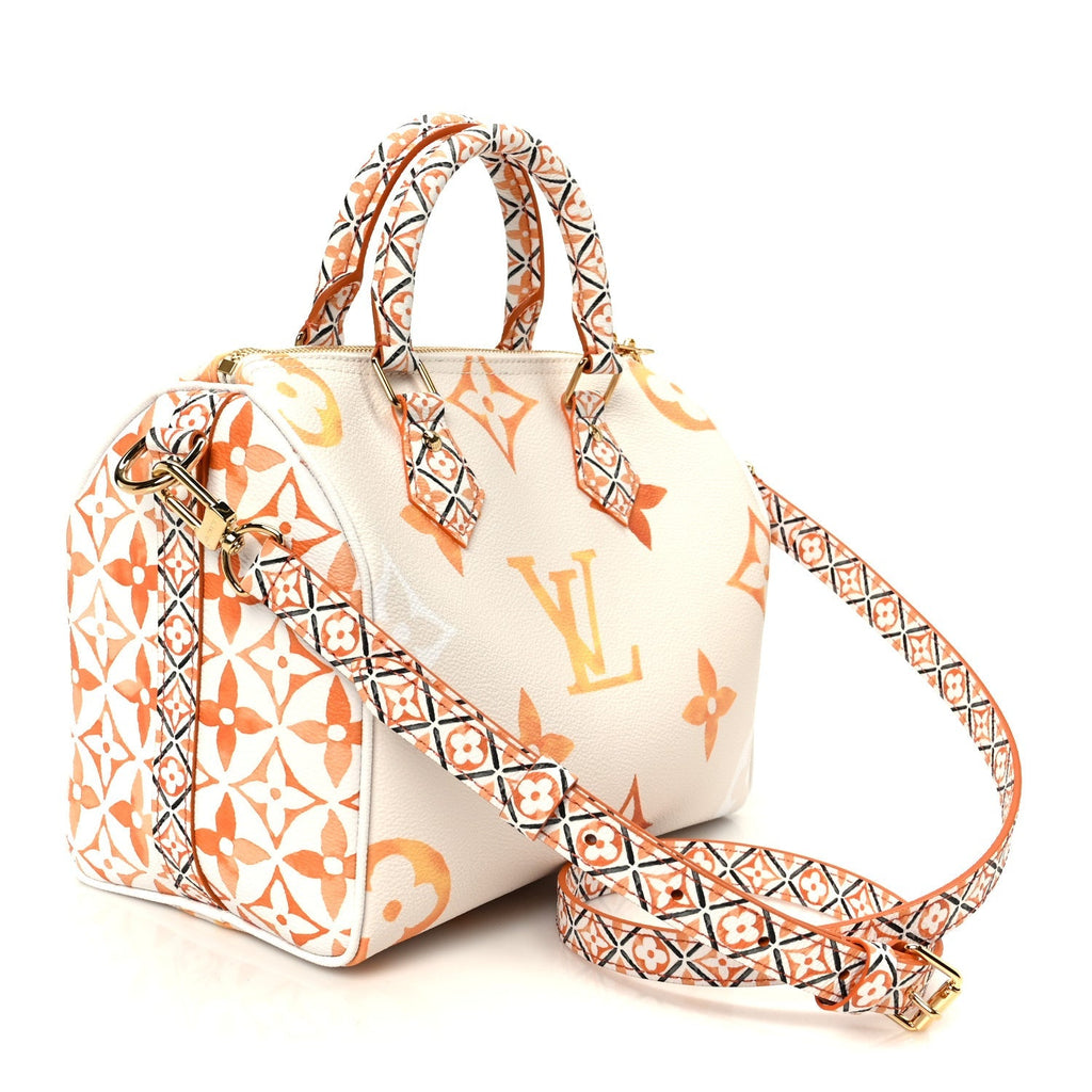 Monogram Giant By The Pool 2.0 Speedy Bandouliere 25 Apricot