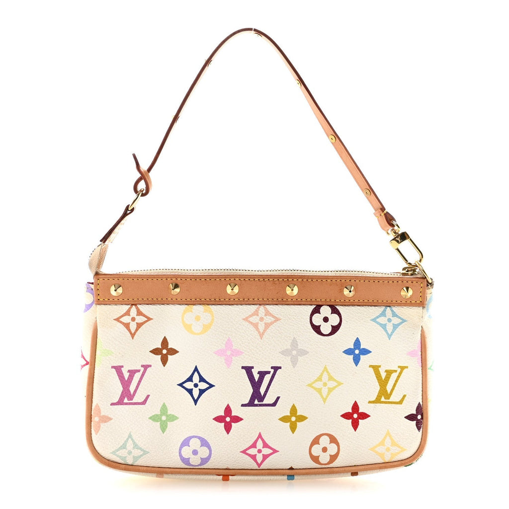 Monogram Multicolor Pochette Accessories White