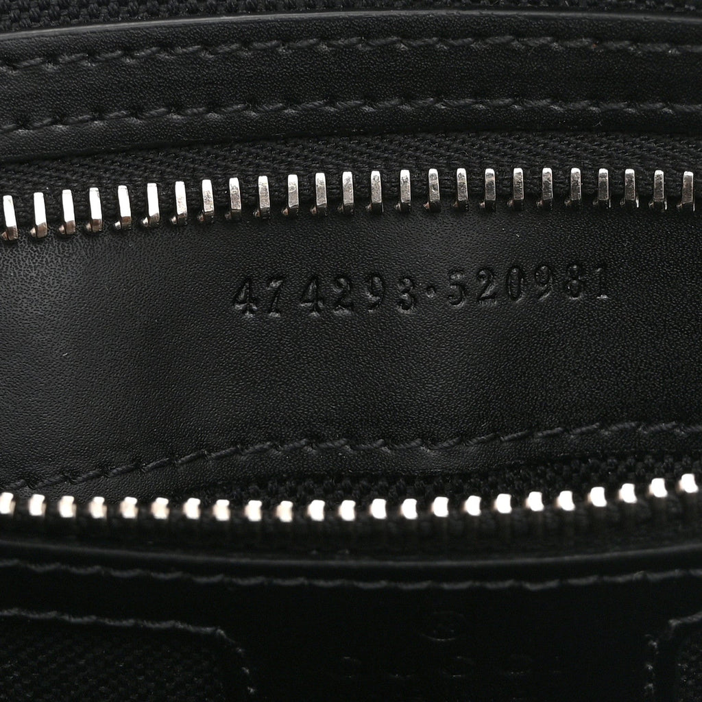 Soft GG Supreme Monogram Web Belt Bag Black Grey