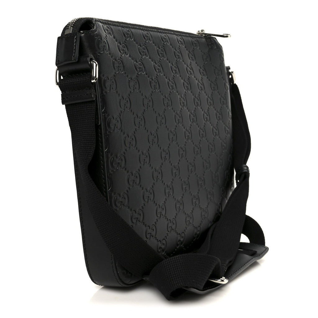Guccissima Signature Small Messenger Bag Black