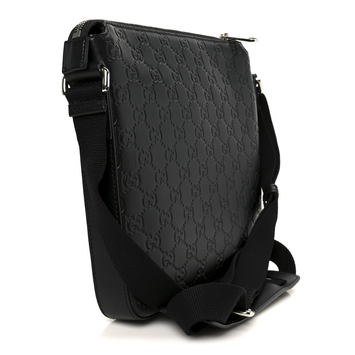 Guccissima Signature Small Messenger Bag Black