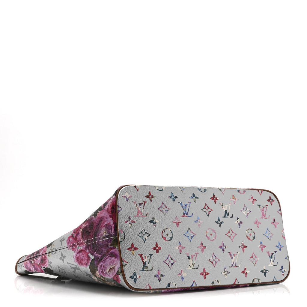 Metallic Monogram LV Garden Neverfull MM  Silver