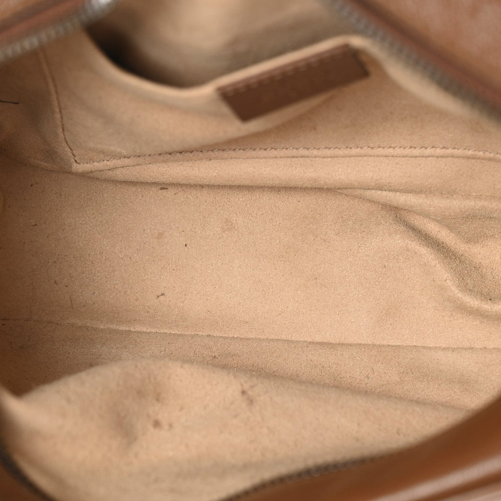 Glazed Calfskin Matelasse Diagonal Small GG Marmont Chain Shoulder Bag Cuir