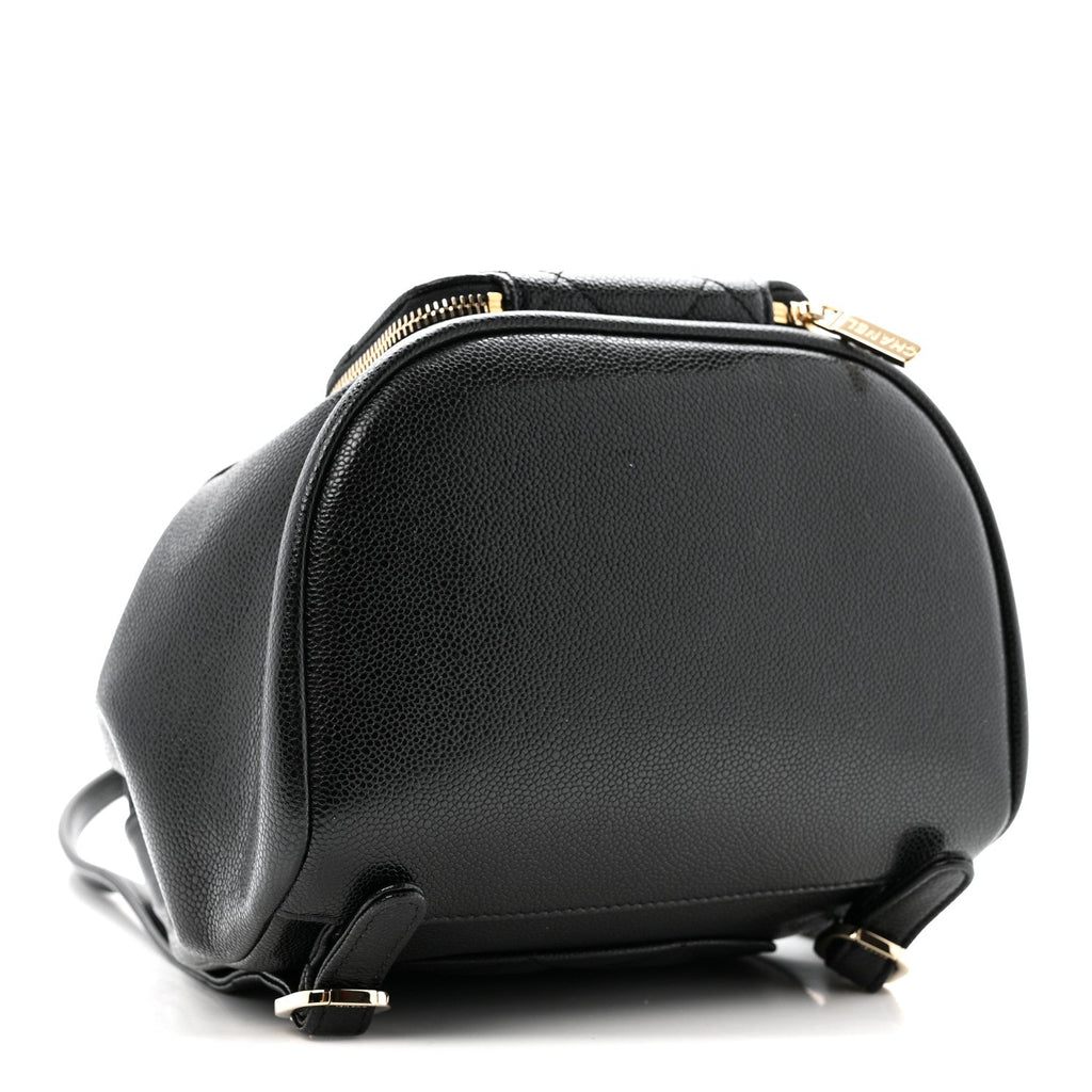 Caviar Quilted Mini Business Affinity Backpack Black
