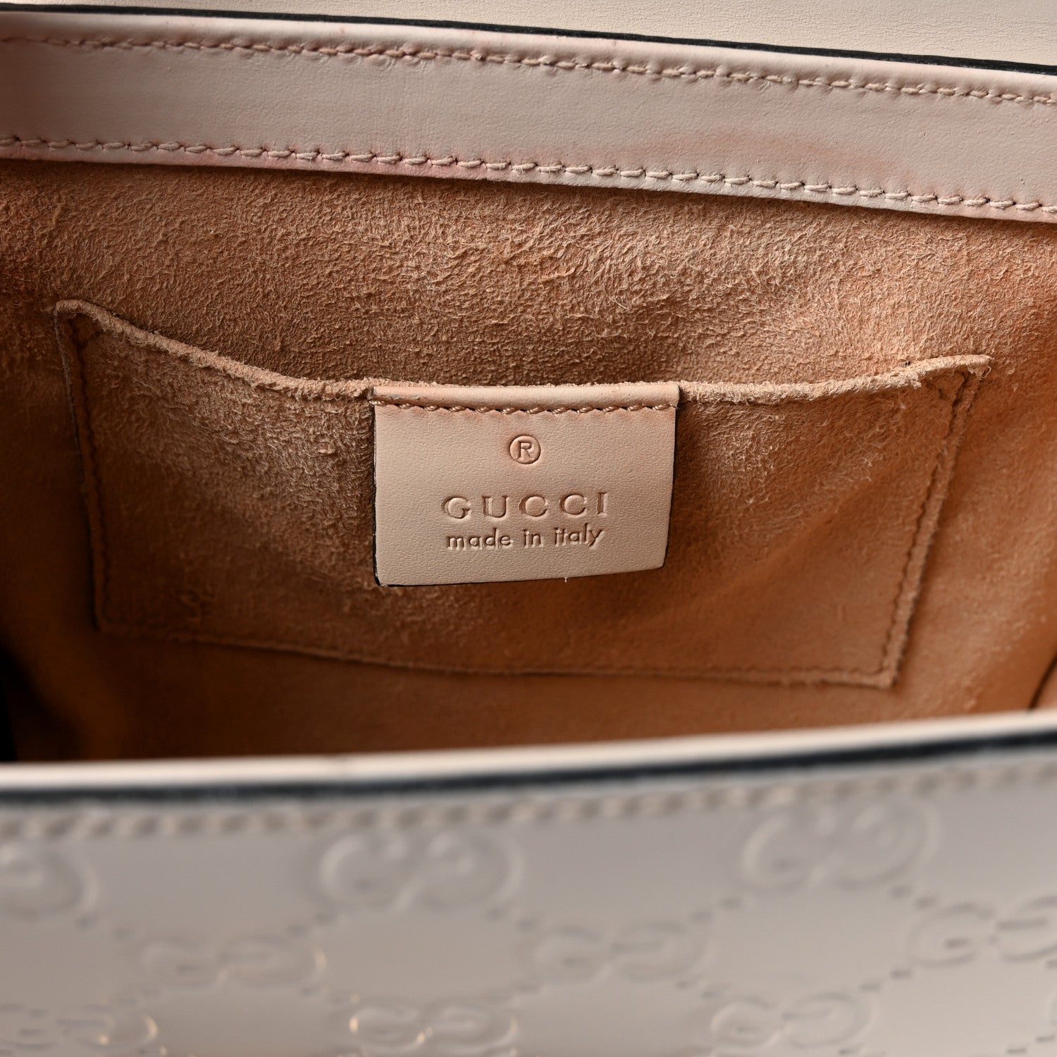 Guccissima Small Padlock Shoulder Bag Black White