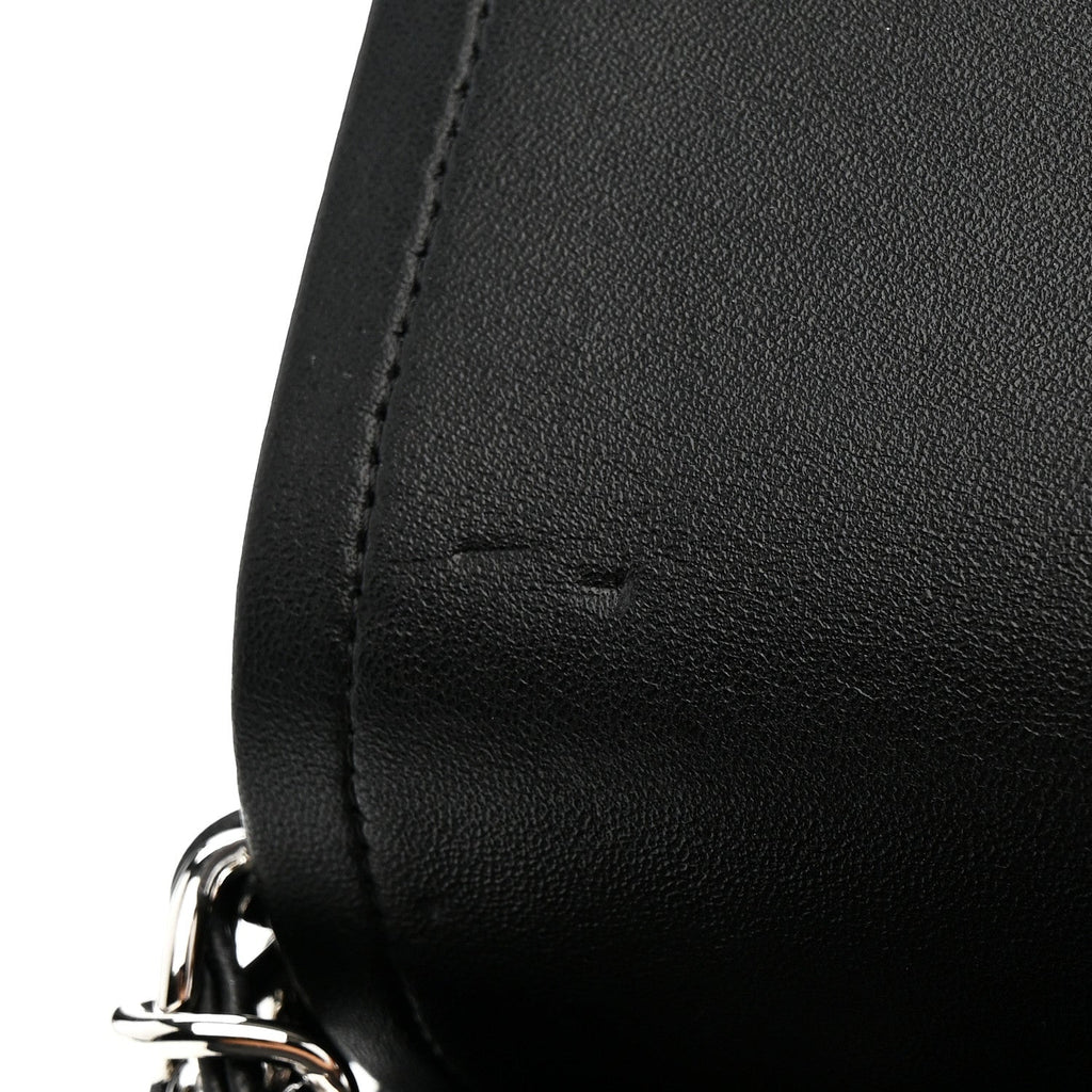 Lambskin Quilted Jumbo Double Flap Black