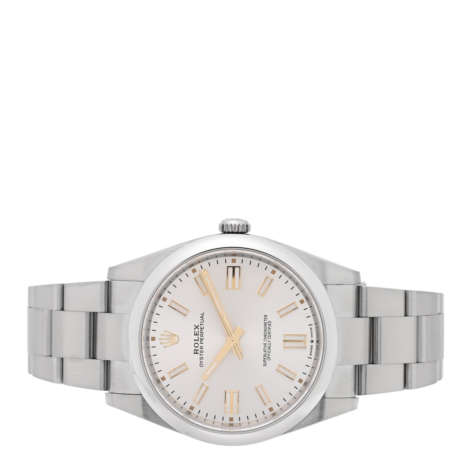 Stainless Steel 41mm Oyster Perpetual Watch Silver 124300