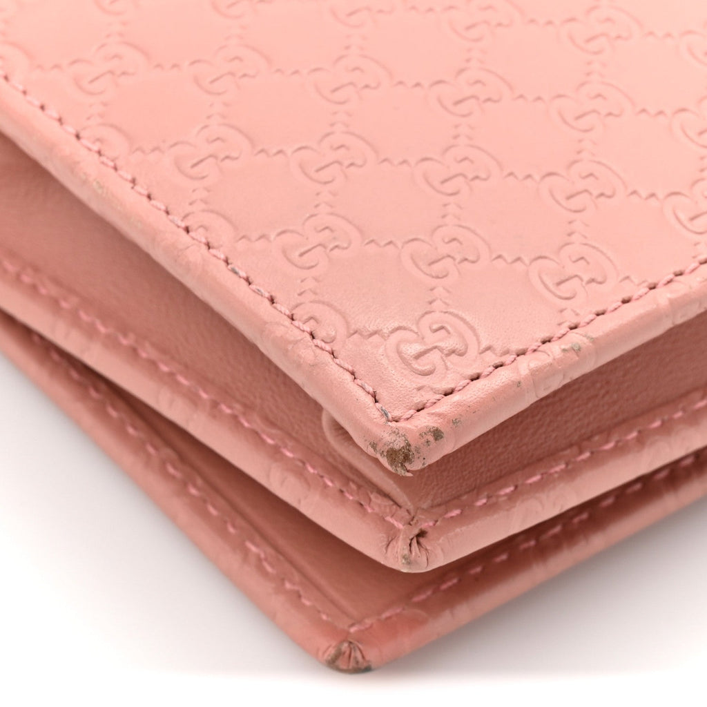 Microguccissima Crossbody Wallet Soft Pink