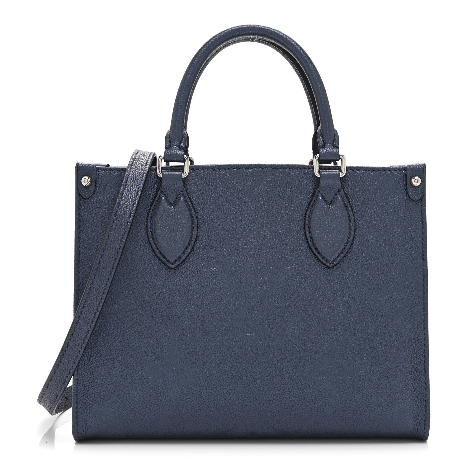 Metallic Empreinte Monogram Giant Onthego PM Navy Nacre