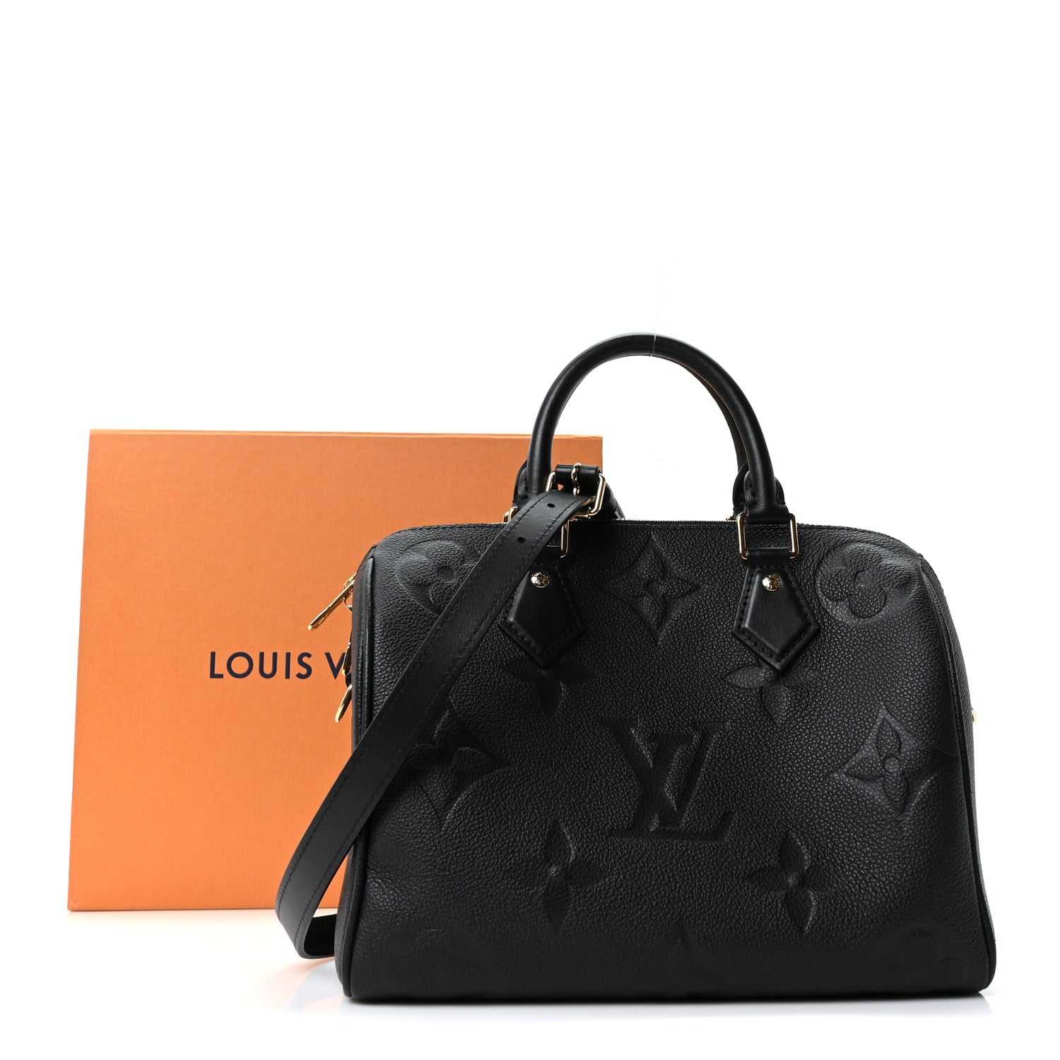 Empreinte Monogram Giant Speedy Bandouliere 25 Black