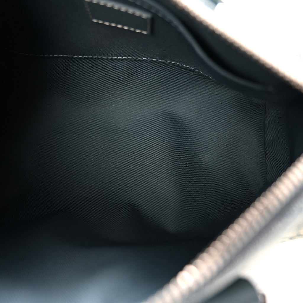 Monogram Washed Denim Keepall Bandouliere 25