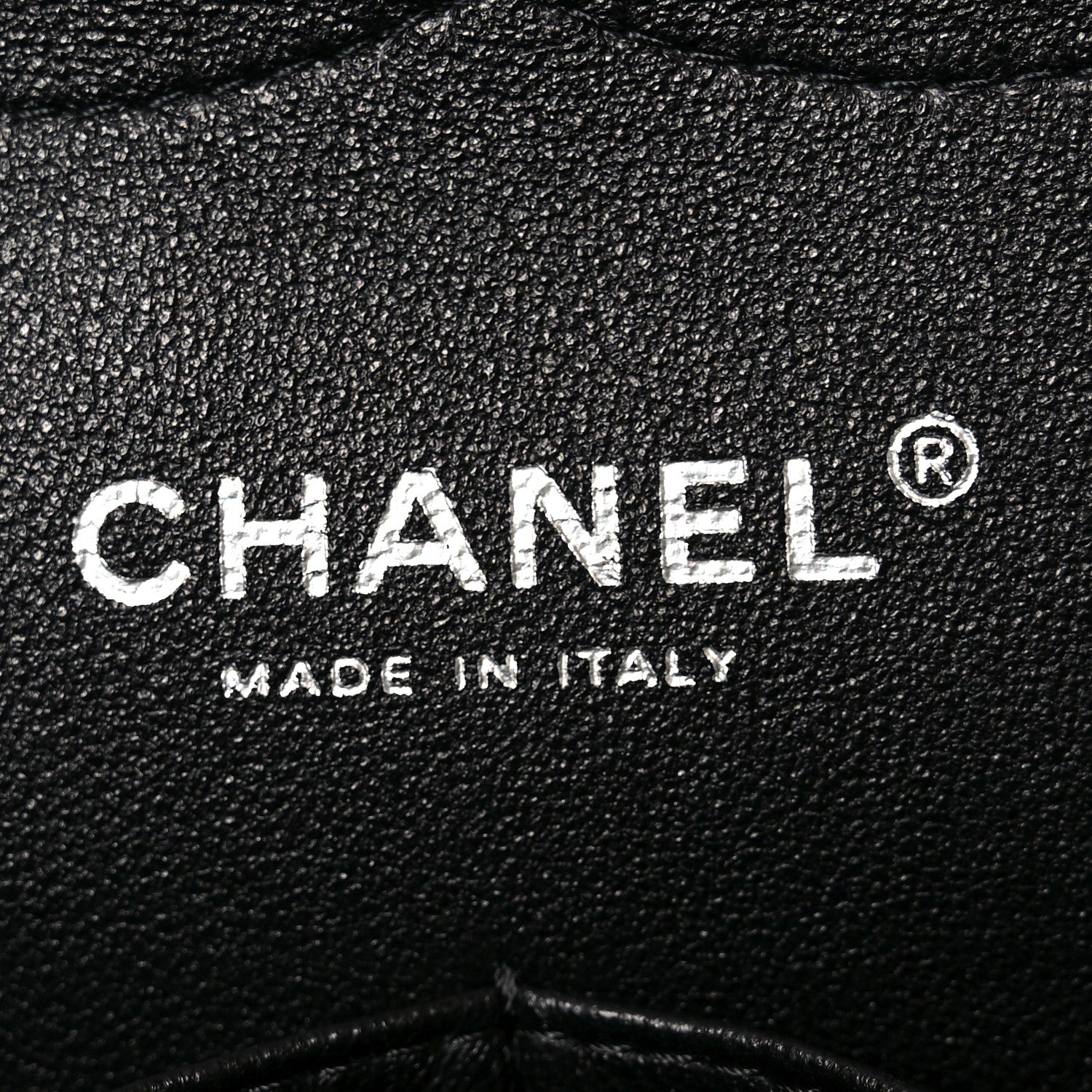 Patent Quilted Jumbo Double Flap Black