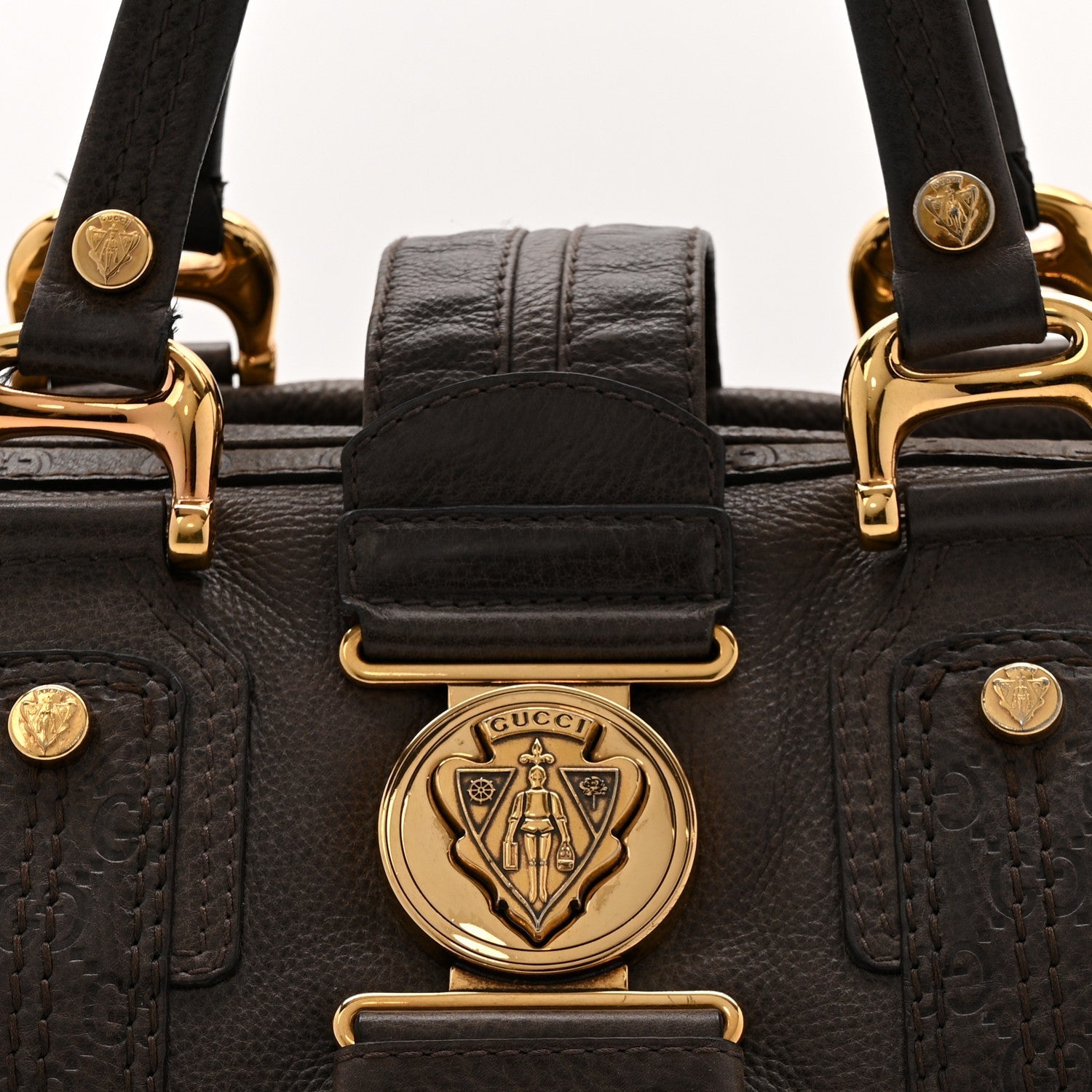 Guccissima Aviatrix Medium Boston Chocolate