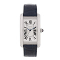 Stainless Steel Alligator 27mm Tank Americaine Automatic Watch Blue
