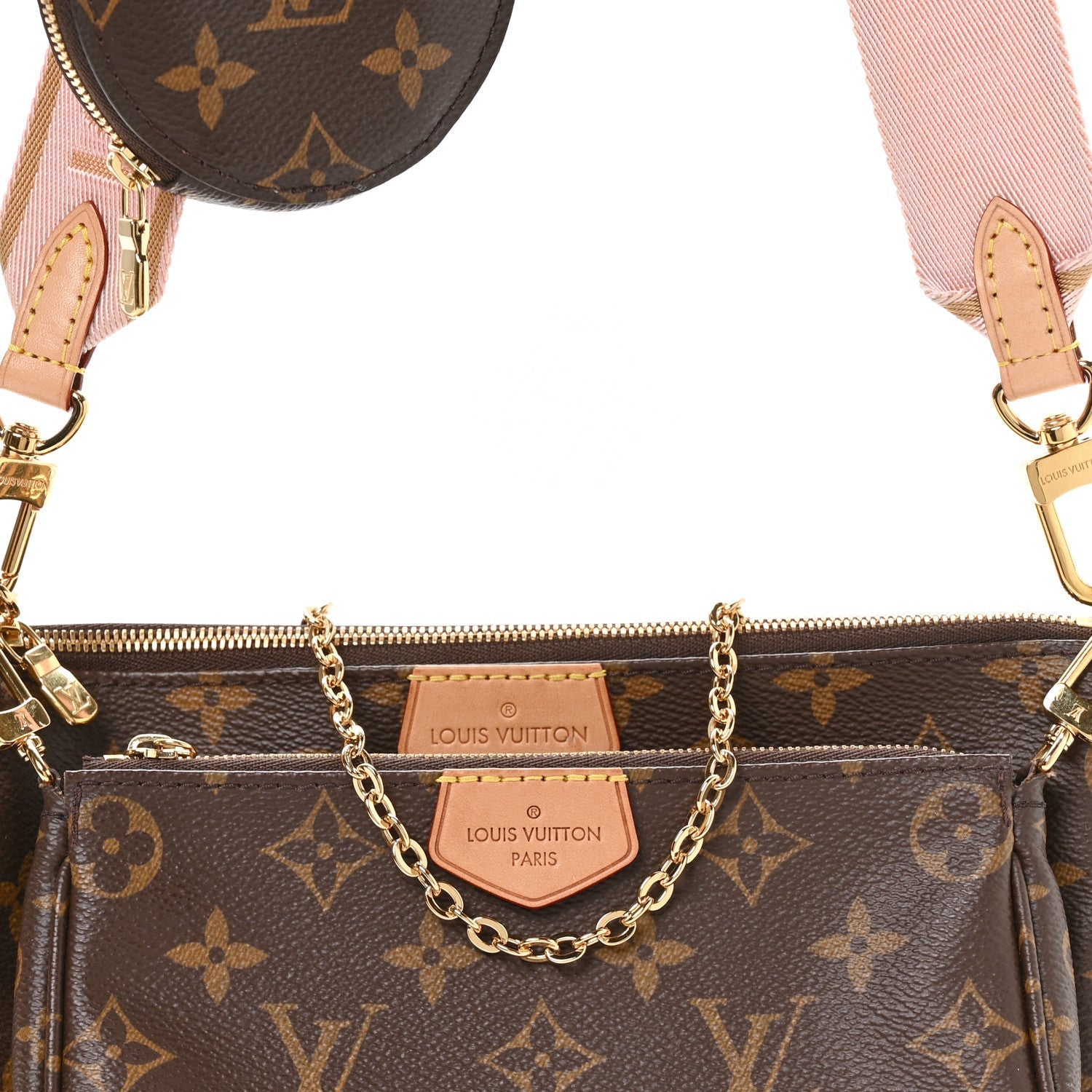 Monogram Multi Pochette Accessories Rose Clair