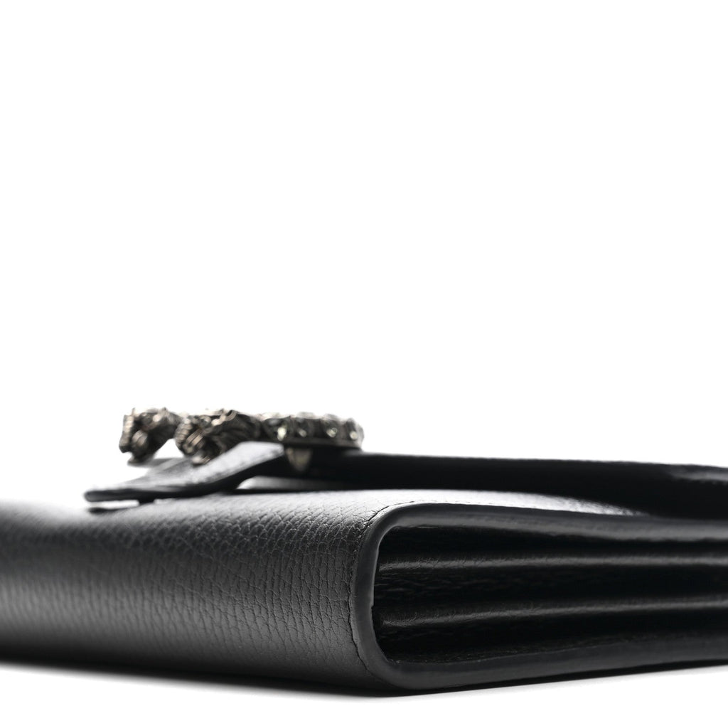Calfskin Mini Dionysus Chain Wallet Black